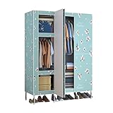 Schrank Kleiderschrank mit mehreren Benutzen Kleiderschrank, Schlafzimmer Armoire Tragbare Schrankorganisator, Schrankschrank mit Schiebetüren 51 'x20' x67 ' Kleiderschrank Aufbewahrungsschrank