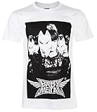 Unisex's Babymetal Rose Wolf T-Shirt (White,M)