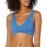 Seafolly Damen V Neck Crop Top Bikini, Marina Blue, 38