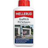 Mellerud Graffiti & PU Schaum Entferner – Zuverlässige Hilfe bei Verschmutzungen durch Graffiti, 2-K-PU-Schäumen, Marker und Filzstiften – 1 x 0,5