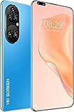 Mobiltelefon SIM-FREE UNLOCKED Mobiltelefone, 5G Android 11 Smartphone mit 7,8 Zoll Waterdrop-Bildschirm, 48MP-Kamera, 5600mAh-Batterie, 128 GB Verlängerung, Gesichts- / Fingerabdruck-Entsperren,B