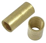 2 Stück Messing Muffe 12x30mm M10x1 Verbindungs-Muffe Gewinderohr ISO-Feingewinde 13-5