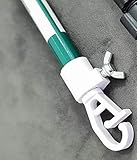 SAIF 1 x Stütze aus Metall, verzinkt, für den Garten, ausziehbare Stange, für Wäsche, Stütze, ausziehbare Stang