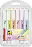 Textmarker - STABILO swing cool Pastel Edition - 6er Pack - 6 Farb