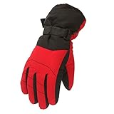 Fahrradhandschuhe Kinder Winddicht Wasserdicht Dicke Warme Handschuhe Winter Junge Mädchen Skifahren Snowboard Laufen Radfahren Thermo Fleece Kinderhandschuhe Reißfeste Schneehandschuhe Warm W