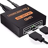 HDMI Splitter 1 in 2 Out, 4K 3D 1080P HDMI Distributor Adapter Kabel 1 auf 2 Wege für PS4, Xbox, LED, LCD, DVD, Player, HDTV, Projektoren, unterstützt zwei Fernseher gleichzeitig