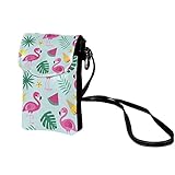 Kleine Umhängetasche mit Cartoon-Krokodil-Motiv, echtes Leder, Handy-Geldbörse, Mini-Schultertasche für Damen und Mädchen, Multi#03, 19x12x2cm/7.5x4.7x0.8in, M