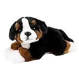 Teddys Rothenburg Kuscheltier Berner Sennenhund 25 cm schwarz/braun/weiß liegend Plü