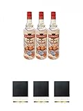 Rushkinoff Vodka & Caramello 3 x 1,0 Liter Geschenk