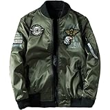 Segindy Herren Stehkragen Jacke Langarm Bequem Einfach Täglich Lose Trend Allgleiches Freizeitjacke Europa und Amerika L