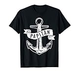 Herren Papitän | Papa und Kapitän Lustiges Anker Motiv Vatertag T-S
