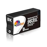 Clorisun 963XL Schwarz Remanufactured Druckerpatronen als Ersatz für HP 963 XL 963XL für OfficeJet Pro 9010 9012 9014 9015 9016 9019 9020 9022 9025（1 Pack）