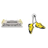 Borussia Dortmund, BVB-3D-Stadionpuzzle, Mehrfarbig & 17150900 Autoschuhe, SCHWARZ, one S