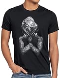 style3 Gangster Marilyn Herren T-Shirt Rock Monroe tätowiert Biker usa, Größe:XL