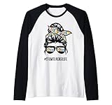 STEM Lehrer Messy Bun Life Hair Brille Back to School Rag