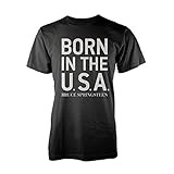 Bruce Springsteen Born in The USA Logo offiziell Männer T-Shirt Herren (X-Large)