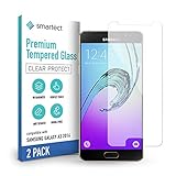 smartect Schutzglas kompatibel mit Samsung Galaxy A3 2016 [2 Stück] - Tempered Glass mit 9H Härte - Blasenfreie Schutzfolie - Anti-Kratzer Display