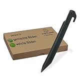 JUSTCAMP Zeltheringe Tahoma Erdnägel - Kunststoff, Schlagfest, Leicht, Robust, 23 cm [12 Stück]