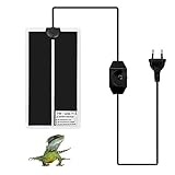 COMTERVI Reptil Heizmatte Terrarium Heizmatte Heizung Heizer Reptil Heizkissen Amphibien Pet Bodenheizung Heizfolie Wärmematte Reptilien für Aquarien Terrarien (7W: 15 * 28CM)