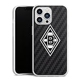 DeinDesign Silikon Hülle kompatibel mit Apple iPhone 13 Pro Case weiß Handyhülle Gladbach Borussia Mönchengladbach Carb