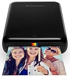 Polaroid ZIP Handydrucker mit ZINK Zero tintenfreier Drucktechnologie – Kompatibel mit iOS- & Androidgeräten - Schw