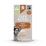 Café Royal Bio Havelaar Peru 100 Espresso (R)* kompatible Kapseln (aus Aluminium, Intensität 8/10) 10er Pack (10 x 10 Kaffeekapseln)