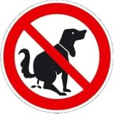 Schild Hier kein Hundeklo, Alu, Ø 315