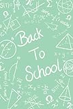 Back To School: Notebook | Green lined writing journal in chalkboard design | School themed gift | Handy size to slip inside a bag with more pages | ... at the start of a new semester /
