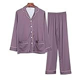 STJDM Pyjama,Männer Ice Silk Nachtwäsche Dünne Atmungsaktive Pyjama-Sets Komfort Satin Male Casual Pijama XXL (80-90kg) 4