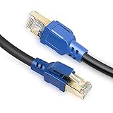 Mogzank Cat8 Ethernet Kabel 26 Fuß, Internet Netzwerk Kabel, 40 Gbit/S 2000 MHz LAN Kabel für RJ45 Anschluss für, Modem, Gaming, R