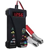 MOTOPOWER 12V Digitale Batterietester Voltmeter Ladesystem-Analysator mit LCD-Display und LED-Anzeige - Schw