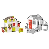 Smoby 7600810203 - Neo Friends Haus - Spielhaus, erweiterbar durch Zubehör, Gartenhaus für Jungen und Mädchen ab 3 Jahren & 810905 – Haustür für Spielhäuser – Zubehör für Spielhaus, große Haustü