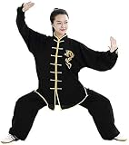 WINECO Four Season Tai Chi Uniform Set, Kampfsport Anzug Tai Chi Anzüge Tang-Anzug Martial Arts Bekleidung Chinese Traditional Folk Taiji im Freien Gehen Morgen Sprots, Zen-M