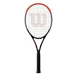 Wilson Tennisschläger, Clash 100UL, Unisex, Erwachsene, Griffgröße: 4 1/8, Graphit, schwarz/grau/rot, WR015810U1