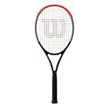 Wilson Tennisschläger, Clash 100UL, Unisex, Erwachsene, Griffgröße: 4 1/8, Graphit, schwarz/grau/rot, WR015810U1