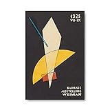 Bauhaus Ausstellung 1923 Ausstellungsplakate und Drucke Wandkunstbilder, rahmenlose Leinwandbilder für die Inneneinrichtung A1 60x90
