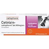 Cetirizin-ratiopharm® bei Allergien 20 Stück