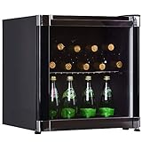 Syntrox Germany Getränkekühlschrank, Mini-Kühlschrank mit Glastür, leise, 42 dB, 43 Liter, Energieklasse A+