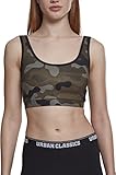 Urban Classics Damen Ladies Bra Sport-BH, Mehrfarbig (Wood Camo 00396), Medium (Herstellergröße: M)