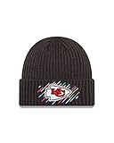 New Era Kansas City Chiefs NFL On Field 2021 Crucial Catch Knit Grey Beanie - One-S