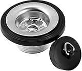 Cornat Ablaufventil für Waschtische - 1 1/4 Zoll AG - Mit passendem Ventilstopfen Ø 38,5 mm - Made in Germany Qualität / Ablaufstopfen / Waschbecken-Stöpsel / T317404