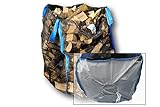 1 x Premium BigBag/Holzsack mit Sternenboden - Brennholzsack - Woodbag – Holzbag (100 x 100 x 160 cm)