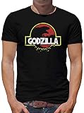 TShirt-People Godzilla Park T-Shirt Herren Japan Rim Tokyo M Schw