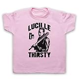 Walking Dead Negan Lucille is Thirsty Kinder T-Shirt, Hellrosa, 2-3 J