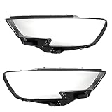QIONGLIN Fit für Audi. A3 S3 17-19. Vordere Scheinwerfer Transparente Lampenschirme Lampenhülle Masken Scheinwerfer Abdeckung Objektiv Scheinwerferglas (Color : Left and Right)