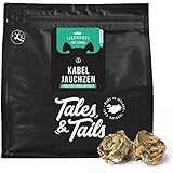 Tales & Tails Kauartikel I Kabeljauhaut I Nur 1 Zutat I Monoprotein I gesunder Kausnack I zuckerfrei und getreidefrei I 1 x 150g I Zutaten: 100% Kabelj