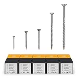 TORX® ttap® 72625 Spanplattenschrauben Set 1400 Stück (3.0 × 30mm, 4.0 × 40mm, 4.5 × 45mm, 5.0 × 80mm, 6.0 × 100mm) – Das Orig