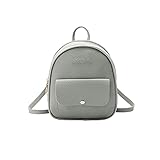 MTnoble Miniskirt Rucksack Frauen. PU. Leder-Schultertasche, Multifunktions-Bagpack-Frau, Crossbody All-Match-weibliche Tasche (Color : Gray)