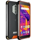 Blackview BV6600 Pro Wärmebildkamera Outdoor Smartphone ohne Vertrag, 8580mAh Akku(Rückwärtsladung), 5.7'' HD+ IP68&IP69K Wasserdichtes Handy Android 11, Octa Core 4GB + 64GB, 16MP Kamera GPS Orang