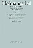 Sämtliche Werke.: Erzählungen 1: Das Märchen der 672. Nacht - Reitergeschichte - Die Frau ohne Schatten u.a. (Hugo von Hofmannsthal, Kritische Ausgabe sämtlicher Werke in 40 Bänden, Band 28)